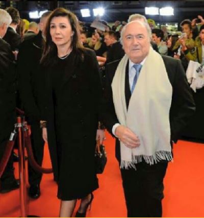 Barbara Kaser's ex-husband Sepp Blatter with his current partner Linda Barras